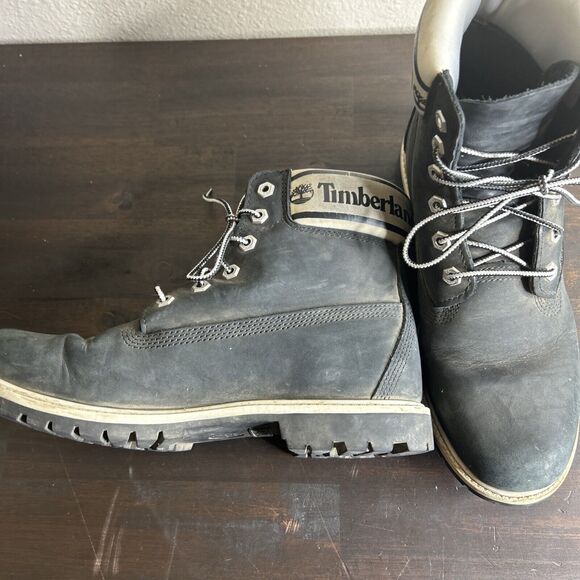 Timberland Earthkeeper Bethel Tall Black Leather and Suede Boots 20668 6.5 - Picture 3 of 16